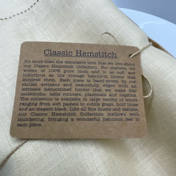 Solino Home Linen Table Runner 100% Champagne Beige 14” x 120” - Picture 4 of 10